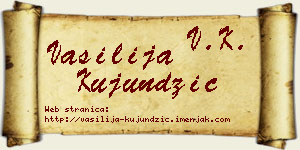 Vasilija Kujundžić vizit kartica